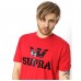 Supra Above T-shirt - мъжка тениска - червено - черно