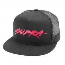 Supra - шапка с козирка - мрежа - черно - червено