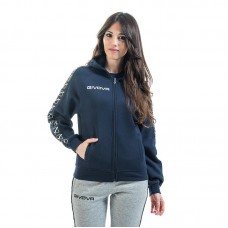 Дамски Суичър GIVOVA Felpa Full Zip Band 0004