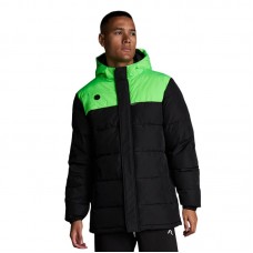 Мъжко Зимно Яке MUSAI Kanzu Quilted Coat Black/Fluor Green