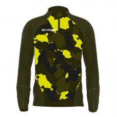 Мъжка Блуза GIVOVA Maglia Tecnica Half Zip Army 0038