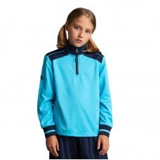 Детска Блуза MUSAI Ishi Kids Sweatshirt Fluor Turquoise/Navy Blue