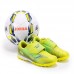 Комплект Стоножки и Футболна Топка JOMA Gol JR 2611 Turf Fluorescent Green