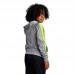 Детски Суичър MUSAI Afiki Kids Jacket Light Grey/Fluor Yellow