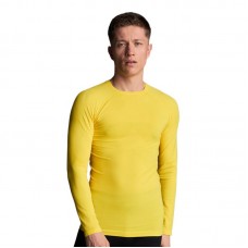 Мъжка Спортна Термо Блуза MUSAI Joto Thermal Long Sleeve T-Shirt Yellow