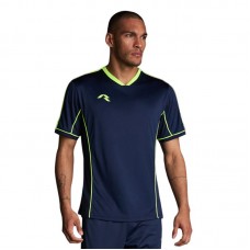 Мъжка Тениска MUSAI Afiki T-Shirt Navy Blue/Fluor Yellow