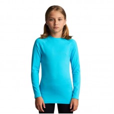 Детска Спортна Термо Блуза MUSAI Joto Thermal Long Sleeve Kids T-Shirt Fluor Turquoise