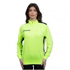 Дамска Блуза GIVOVA Maglia Tecnica Half Zip Revolution In Pin Pan Giallo Fluo/Nero