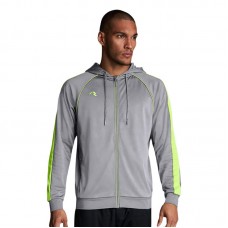 Мъжки Суичър MUSAI Afiki Jacket Light Grey/Fluor Yellow