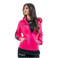 Дамски Суичър GIVOVA Felpa Full Zip Band 0006