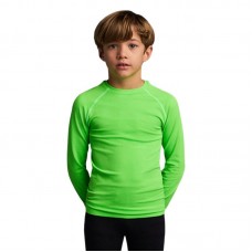 Детска Спортна Термо Блуза MUSAI Joto Thermal Long Sleeve Kids T-Shirt Fluor Green
