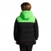Детско Зимно Яке MUSAI Kanzu Quilted Coat Black/Fluor Green