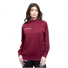 Дамска Блуза GIVOVA Maglia Tecnica Half Zip Revolution In Pin Pan Granata/Granata Scuro