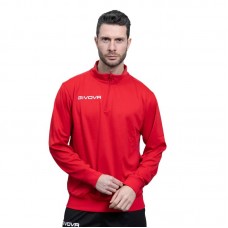 Мъжка Блуза GIVOVA Maglia Tecnica Half Zip Revolution In Pin Pan Rosso/Rosso Scuro