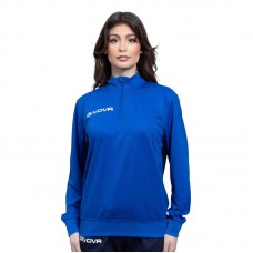 Дамска Блуза GIVOVA Maglia Tecnica Half Zip Revolution In Pin Pan Azzuro/Azzuro Scuro