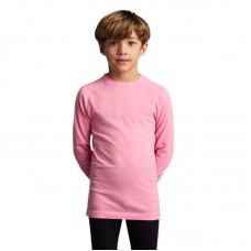Детска Спортна Термо Блуза MUSAI Joto Thermal Long Sleeve Kids T-Shirt Gum Pink