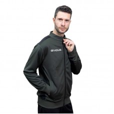 Мъжки Суичър GIVOVA Giacca Revolution Verde Militare/Nero