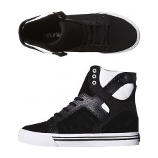 Supra Skytop Hi - детски кецове - черно - бяло